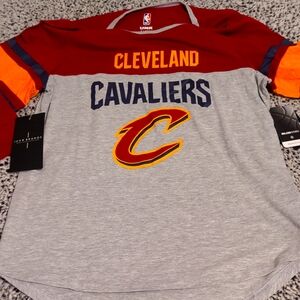 Cleveland Cavaliers Women's 3/4 Baseball Tee size XL Long